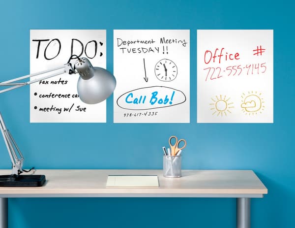 Självhäftande whiteboard 200x45cm
