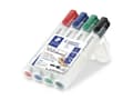 Pikkukuva 4 / 5: Staedtler Lumocolor , 4 kpl, Musta, Sininen, Vihreä, Punainen, Pyöreä pää, Monivärinen, Polypropeeni (PP), 2 mm