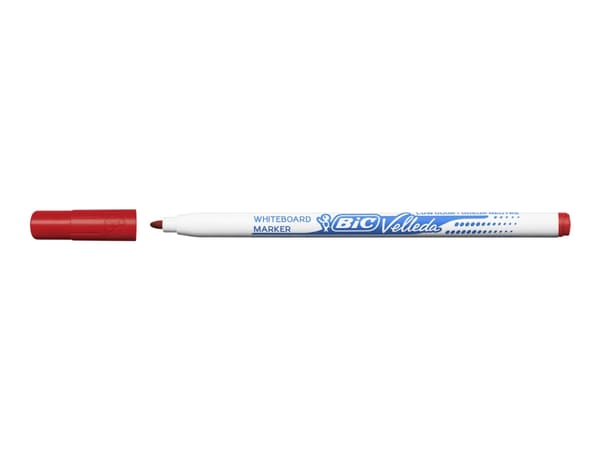 Whiteboardmarkers BIC Velleda 1721 - svart, röd, blå, grön - alkoholbaserat bläck - 1,5 mm - fin (ask med 4 st)