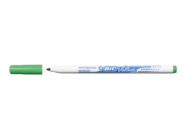 Whiteboardmarkers BIC Velleda 1721 - svart, röd, blå, grön - alkoholbaserat bläck - 1,5 mm - fin (ask med 4 st)