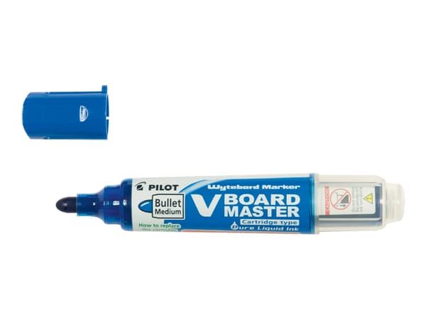 Whiteboardmarker Pilot V-Board Master, rund, blå