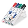 Pikkukuva 1 / 5: Valkotaulumerkit Staedtler Lumocolor skrå spids 2-5 mm ass. farver- (etui a 4 stk.)