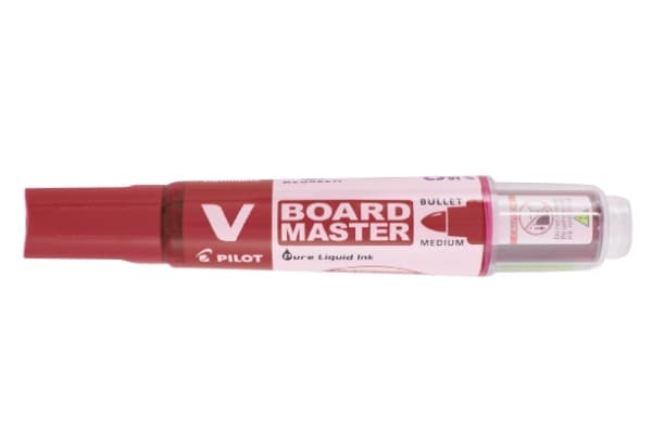 Whiteboardmarker Pilot V-board master, rund, rød