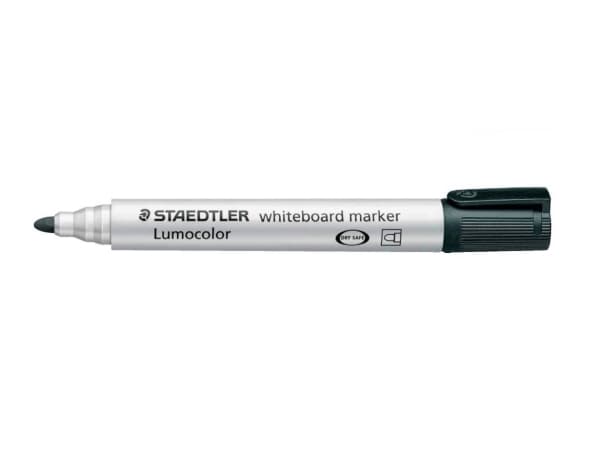 Staedtler 351, 1 kpl, Musta, Pyöreä pää, Musta, Valkoinen, Valkoinen, Polypropeeni (PP)