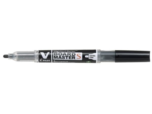 Pilot V-Board Master S, Svart, Fin tupp, Svart, Gjennomsiktig, Plastikk, Rund, 3,5 mm