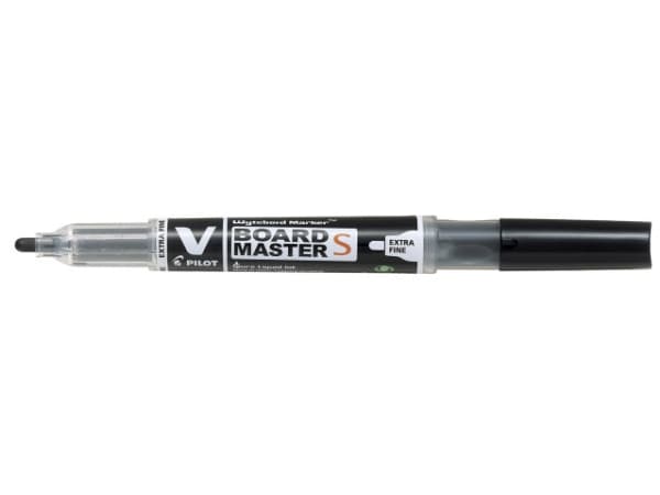 Pilot V-Board Master S, Svart, Fin tupp, Svart, Gjennomsiktig, Plastikk, Rund, 3,5 mm
