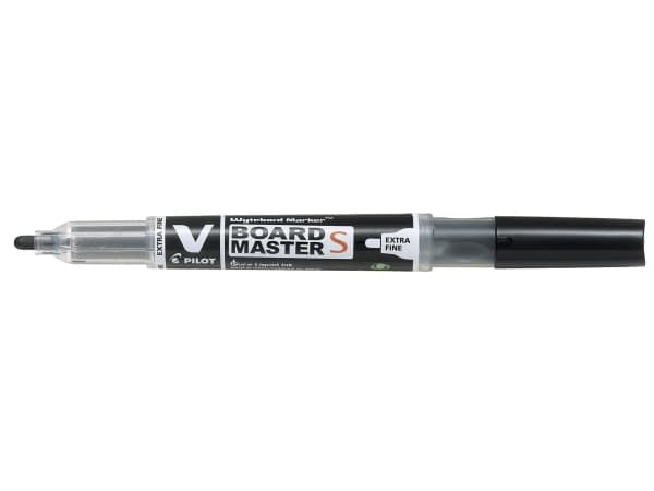 Pilot V-Board Master S, Svart, Fin tupp, Svart, Gjennomsiktig, Plastikk, Rund, 3,5 mm