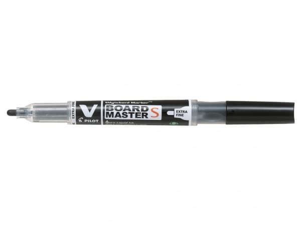 Pilot V-Board Master S, Svart, Fin tupp, Svart, Gjennomsiktig, Plastikk, Rund, 3,5 mm