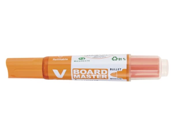 Pilot V, Oranssi, 2,3 mm, 6 mm