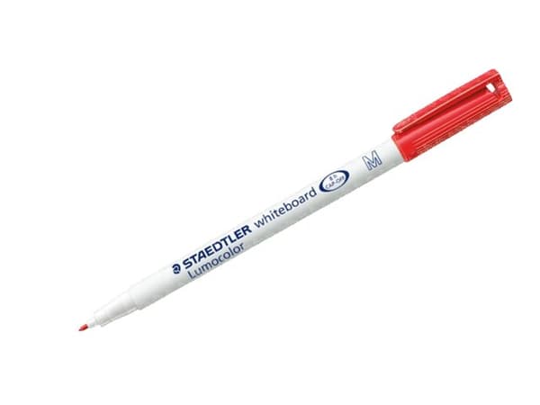STAEDTLER Lumocolor 301 - Markør - for glass, porselen - rød - 1 mm - medium