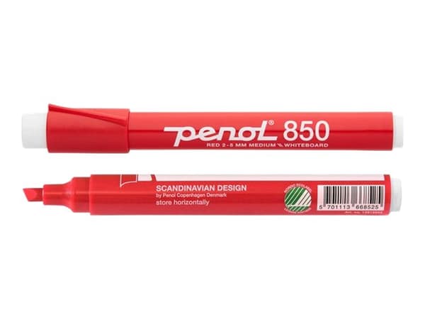 Whiteboardmarker Penol 850 rød 2-5mm (stk.)