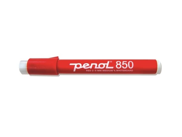 Whiteboardmarker Penol 850 rød 2-5mm (stk.)