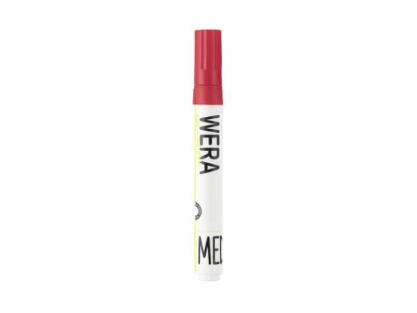 Whiteboardmarker WERA rød rund 1-3mm - (12 stk.)
