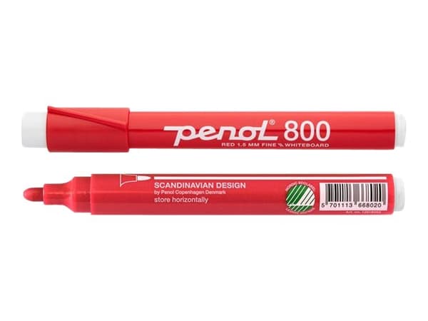 Whiteboardmarker Penol 800 rød 1,5mm (stk.)