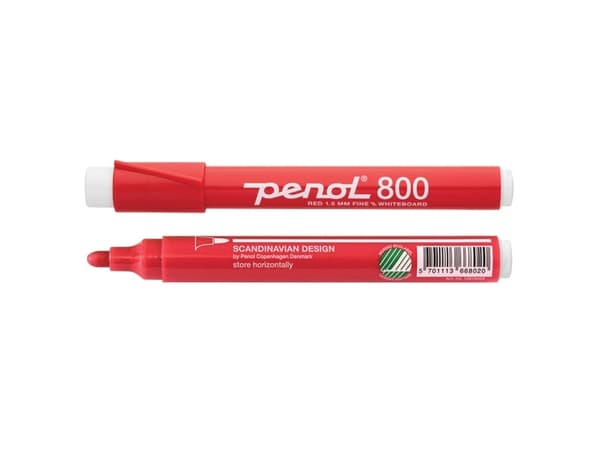 Whiteboardmarker Penol 800 rød 1,5mm (stk.)