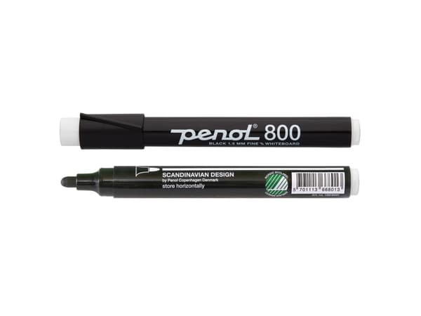 Whiteboardmarker Penol 800 sort 1,5mm (stk.)