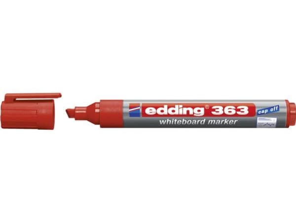 Whiteboardmarker edding 363, skrå, rød