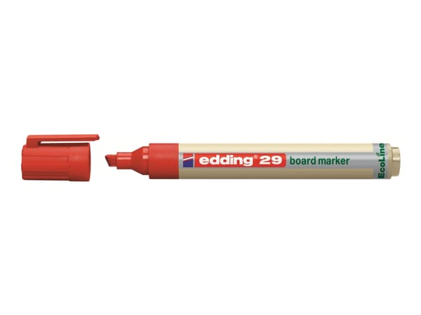 Whiteboardmarker Edding 29 Ecoline, skrå, rød