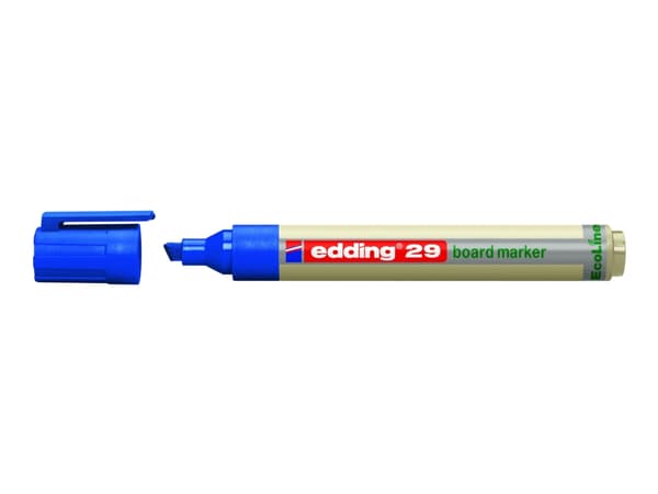 edding EcoLine 29 board - Markør - for brett - svart, rød, blå, grønn - fargeblekk - 1-5 mm (en pakke 4)