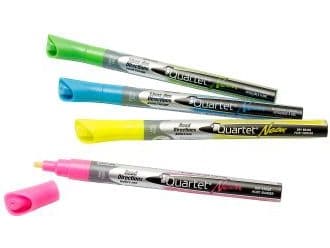 Whiteboardmarker Nobo Neon rund med 4 stk. ass. farver