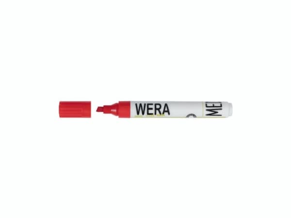 Whiteboardmarker WERA rød kantet spids 1-4mm - (12 stk.)