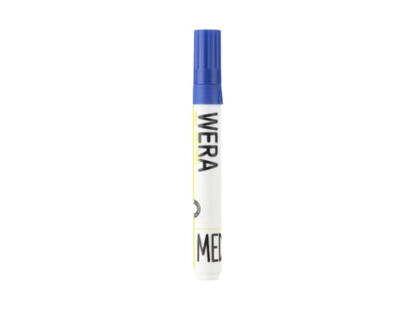 Whiteboardmarker WERA blå kantet spids 1-4mm - (12 stk.)