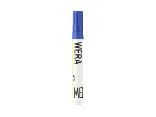 Whiteboardmarker WERA blå kantet spids 1-4mm - (12 stk.)