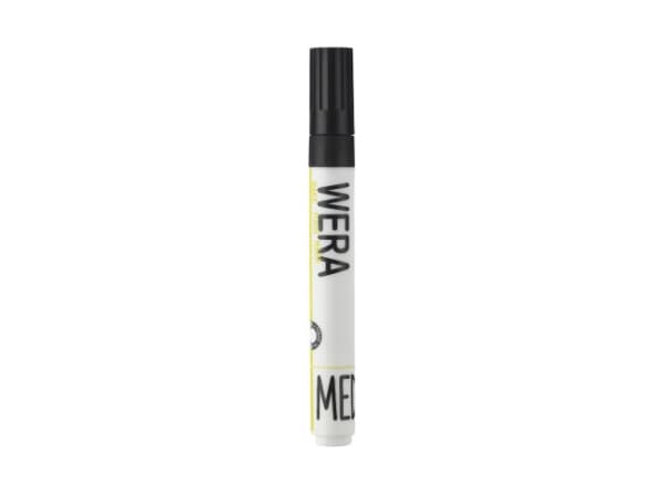 Whiteboardmarker WERA sort kantet spids 1-4mm - (12 stk.)