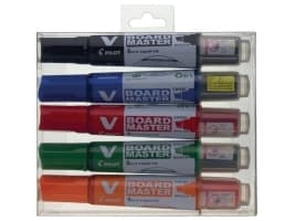 Whiteboardmarkers Pilot V-Board Master ass. färger - (5 st.)
