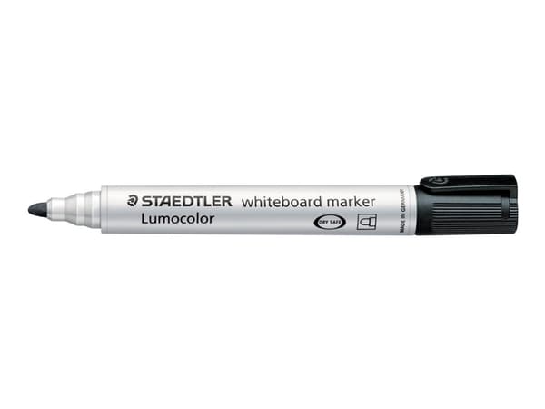 Whiteboardmarker Staedtler 351 sort Lumocolor 2,0 mm - (10 stk.)