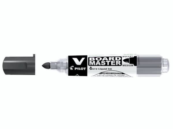 Pilot Begreen V-Board Master Bullet Tip Medium Black PK10, Svart, 2,3 mm, 6 mm