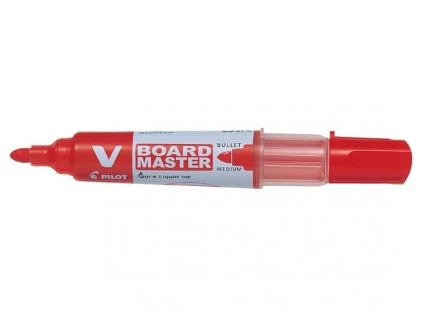 Pilot V Board Master Begreen - Markør - for whiteboard - rød - 2.3 mm - medium