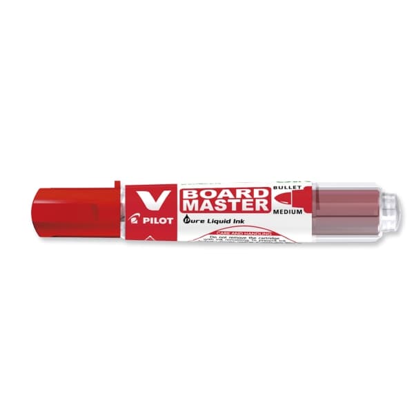 Pilot V Board Master Begreen - Markør - for whiteboard - rød - 2.3 mm - medium