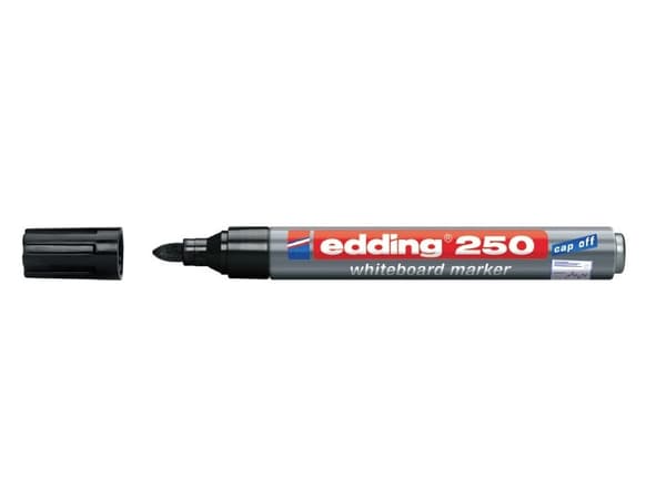 Whiteboardmarker Edding 250 sort 1.5-3.0 mm (stk.)