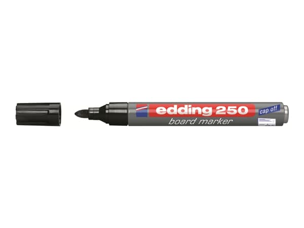 Whiteboardmarker Edding 250 sort 1.5-3.0 mm (stk.)