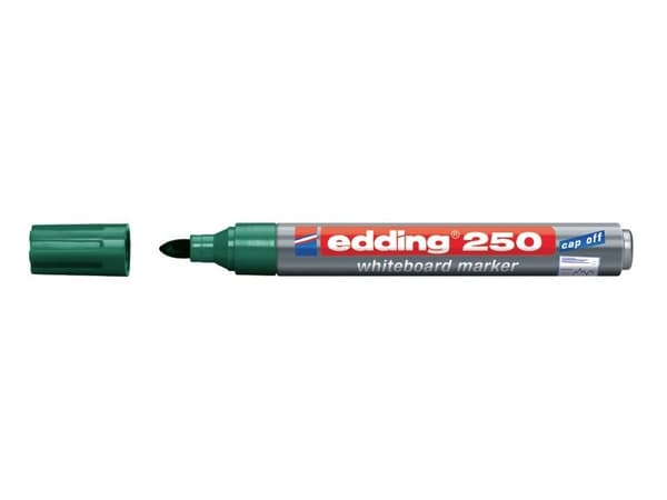 Whiteboardpenna Edding 250 grön 1,5-3,0 mm (st)