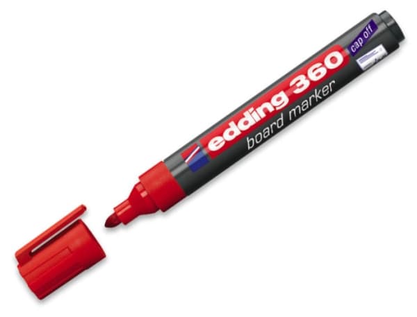 edding 360 board - Markør - for brett - rød - fargeblekk - 1.5-3 mm