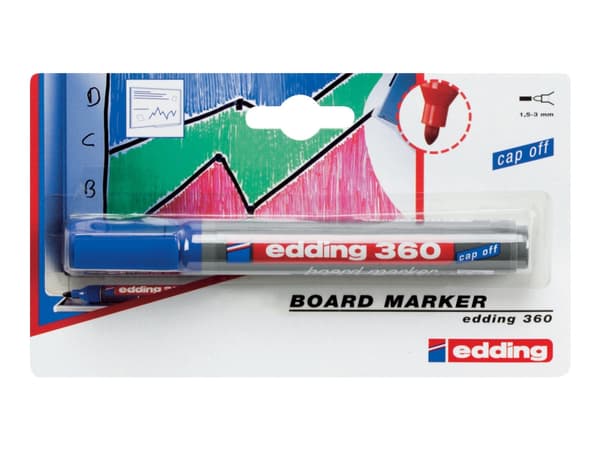 edding 360 board - Markør - for brett - blå - fargeblekk - 1.5-3 mm