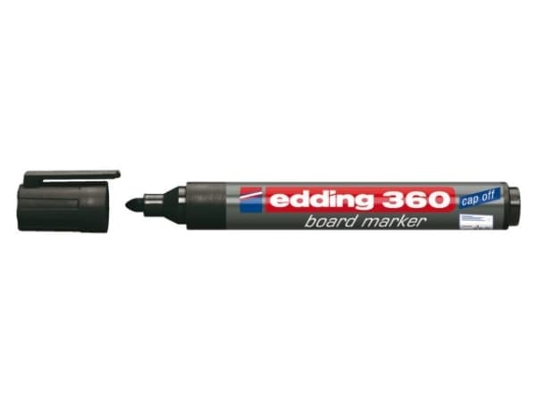edding 360 board - Markering - för kort - svart - pigmentbläck - 1.5-3 mm
