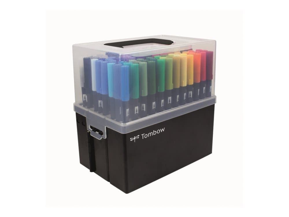Marker Tombow ABT Dual Brush 108 stk. ass. farver i display boks