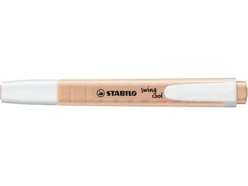 STABILO swing cool Pastel, 1 styck, Persika, Mejselspets, Persika, Vit, Rund, 1 mm