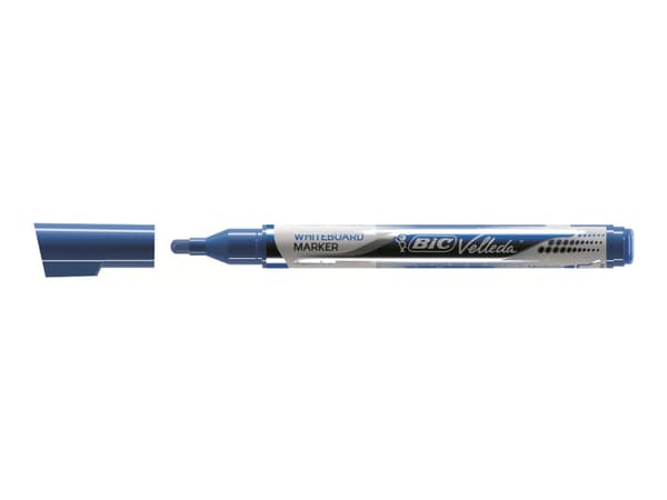 BIC VELLEDA - Markering - icke-permanent - för whiteboard - blå - alkoholbaserat bläck - 2.2 mm - medel (paket om 12)