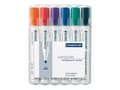 Pikkukuva 5 / 5: STAEDTLER Lumocolor - tussi - lasille, valkotaululle, posliinille - musta, punainen, sininen, vihreä, oranssi, violetti - 2 mm (6 kpl)