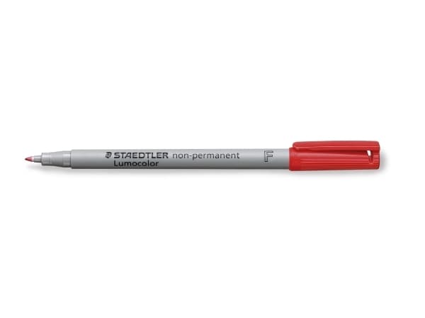 STAEDTLER Lumocolor 316 - Markør - ikke-permanent - rød - vannbasert blekk - 0.6 mm - fin