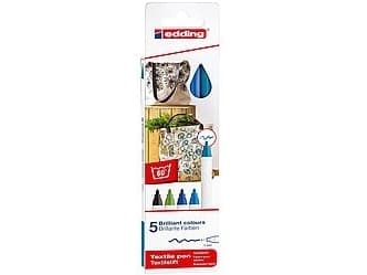 Edding 4600, 5 stykker, Flerfarget, Fibre tip, Flerfarget, Rund, 1 mm