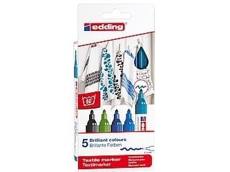 Edding 4500, 5 stykker, Flerfarget, Projektil spiss, Flerfarget, Rund, Multi