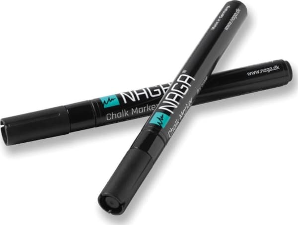 Kridtmarker NAGA 2 mm sort - til glastavle - (2 stk.)