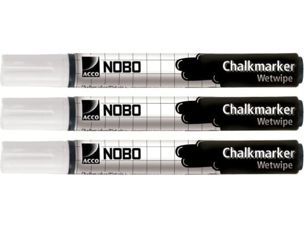 Nobo 34438398, 3 kpl, Valkoinen