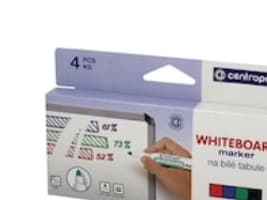 Whiteboardmarker Centropen® 8559, 2,5 mm, rund, flere farver, pakke a 4 stk.