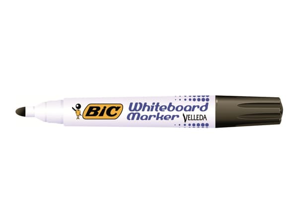 Whiteboardmarker BIC Velleda 1701 sort 1.5 mm - (12 stk.)